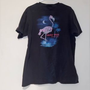 Dark Seas Division T shirt Skull Flamingo